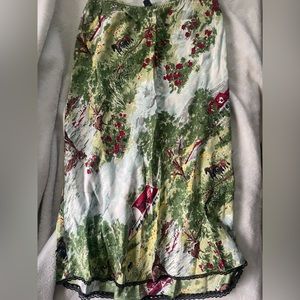 Cottage Core Gap Pure Silk Midi Skirt